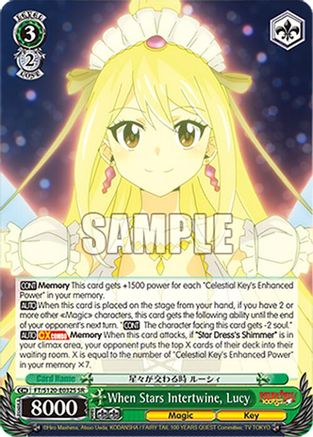 Image of When Stars Intertwine, Lucy (SR) (FT/S120-E032S SR) - FAIRY TAIL 100 YEARS QUEST