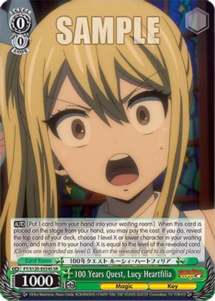 Image of 100 Years Quest, Lucy Heartfilia (SR) (FT/S120-E034S SR) - FAIRY TAIL 100 YEARS QUEST