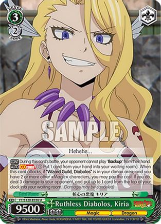 Image of Ruthless Diabolos, Kiria (FT/S120-E036 U) - FAIRY TAIL 100 YEARS QUEST