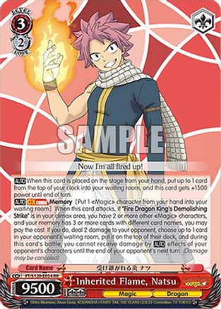 Image of Inherited Flame, Natsu (FT/S120-E054 RR) - FAIRY TAIL 100 YEARS QUEST