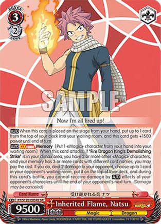Image of Inherited Flame, Natsu (SR) (FT/S120-E054S SR) - FAIRY TAIL 100 YEARS QUEST