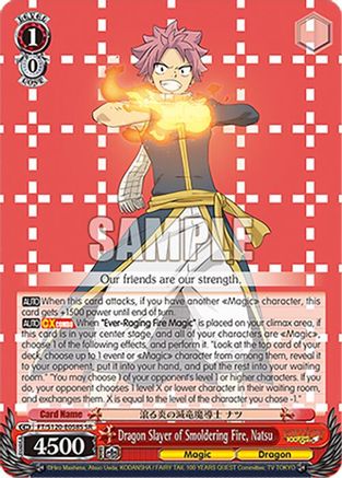 Image of Dragon Slayer of Smoldering Fire, Natsu (SR) (FT/S120-E058S SR) - FAIRY TAIL 100 YEARS QUEST
