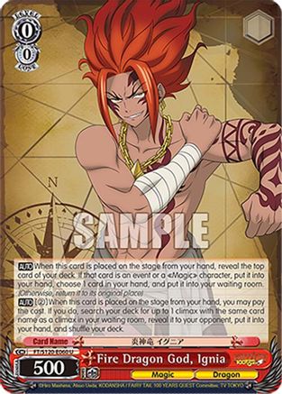 Image of Fire Dragon God, Ignia (FT/S120-E060 U) - FAIRY TAIL 100 YEARS QUEST