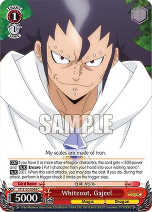 Image of Whiteout, Gajeel (FT/S120-E068 C) - FAIRY TAIL 100 YEARS QUEST