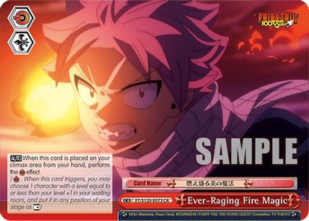 Image of Ever-Raging Fire Magic (FT/S120-E073 CR) - FAIRY TAIL 100 YEARS QUEST