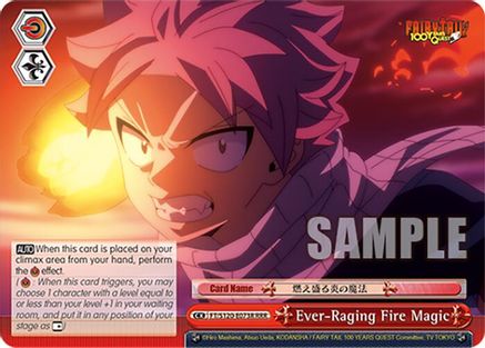 Image of Ever-Raging Fire Magic (RRR) (FT/S120-E073R RRR) - FAIRY TAIL 100 YEARS QUEST