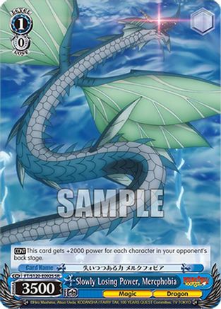 Image of Slowly Losing Power, Mercphobia (SR) (FT/S120-E092S SR) - FAIRY TAIL 100 YEARS QUEST