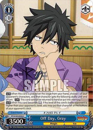 Image of Off Day, Gray (FT/S120-E094 C) - FAIRY TAIL 100 YEARS QUEST