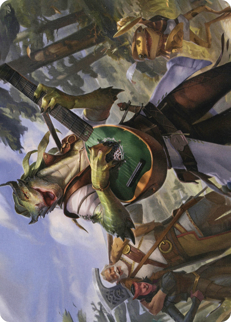 Image of Wandering Troubadour // Wandering Troubadour (AAFR-064) - Adventures in the Forgotten Realms Art Series (Borderless)