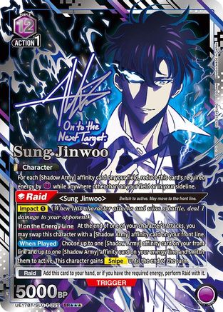Image of Sung Jinwoo (022) (SR***) (UE17BT/SLG-1-022) - UE17BT SOLO LEVELING Foil