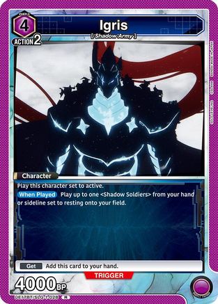 Image of Igris (UE17BT/SLG-1-028) - UE17BT SOLO LEVELING Foil