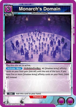 Image of Monarch's Domain (UE17BT/SLG-1-035) - UE17BT SOLO LEVELING
