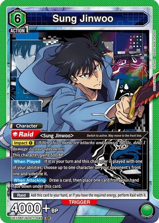 Image of Sung Jinwoo (049) (UE17BT/SLG-1-049) - UE17BT SOLO LEVELING Foil