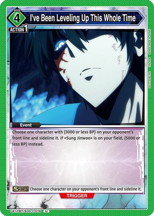 Image of I've Been Leveling Up This Whole Time (UE17BT/SLG-1-076) - UE17BT SOLO LEVELING