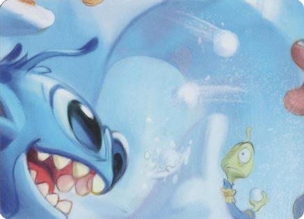 Image of Winterspell Snowball Fight Puzzle Insert (Middle Center)  - Winterspell