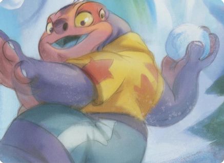 Image of Winterspell Snowball Fight Puzzle Insert (Middle Right)  - Winterspell