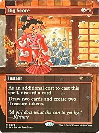 Image of Big Score (7076) (SLD-7076) - Secret Lair Drop Series Foil