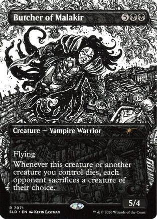 Image of Butcher of Malakir (7071) (SLD-7071) - Secret Lair Drop Series Foil