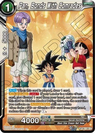 Image of Pan, Bonds With Comrades (BT30-126) - Three Glorious Fighters Foil