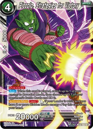 Image of Piccolo, Strategies for Victory (BT30-113) - Three Glorious Fighters Foil