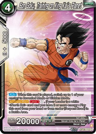 Image of Son Goku, Training a King Kai's Planet (BT30-112) - Three Glorious Fighters