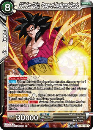 Image of SS4 Son Goku, Power of Awakened Bonds (BT30-133) - Three Glorious Fighters