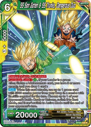 Image of SS Son Goten & SS Trunks, Drangerous Duo (BT30-139) - Three Glorious Fighters