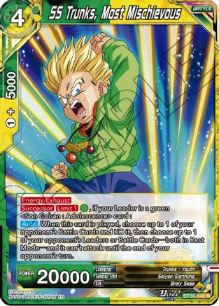 Image of SS Trunks, Most Mischievous (BT30-140) - Three Glorious Fighters Foil