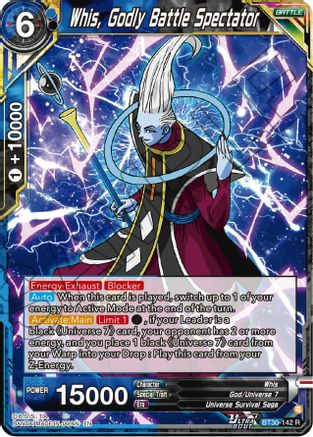 Image of Whis, Godly Battle Spectator (BT30-142) - Three Glorious Fighters