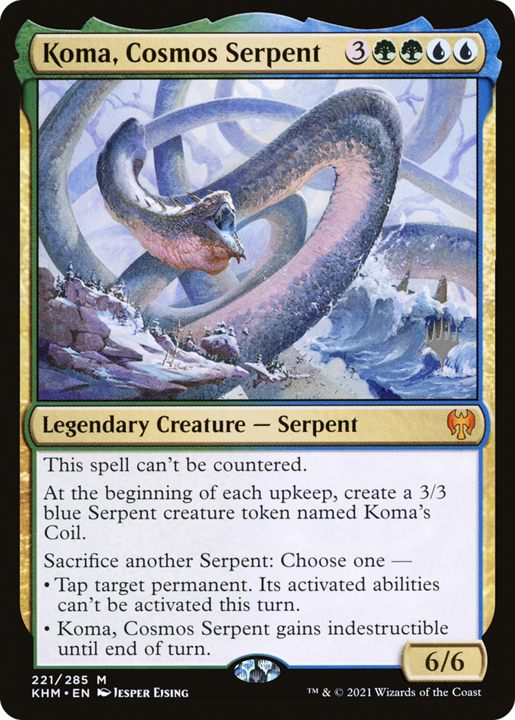 Image of Koma, Cosmos Serpent (PPKHM-221) - Kaldheim Promos