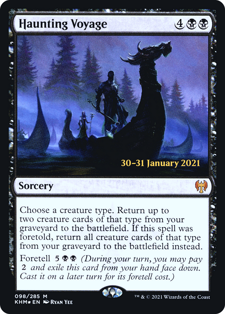 Image of Haunting Voyage (PRE-098) - Kaldheim Promos Foil