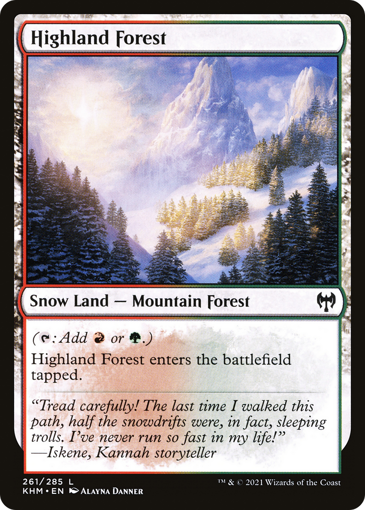 Image of Highland Forest (KHM-261) - Kaldheim: (snow)