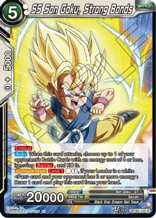 Image of SS Son Goku, Strong Bonds (BT30-122) - Three Glorious Fighters Foil
