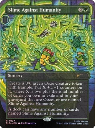Image of Slime Against Humanity (7077) (SLD-7077) - Secret Lair Drop Series Foil