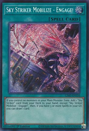 Image of Sky Striker Mobilize - Engage! (Alternate Art) (Secret Rare) (L26D-ENS10) - Legendary Modern Decks 2026 1st Edition