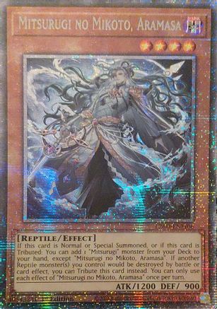 Image of Mitsurugi no Mikoto, Aramasa (Starlight Rare) (L26D-ENM06) - Legendary Modern Decks 2026 1st Edition