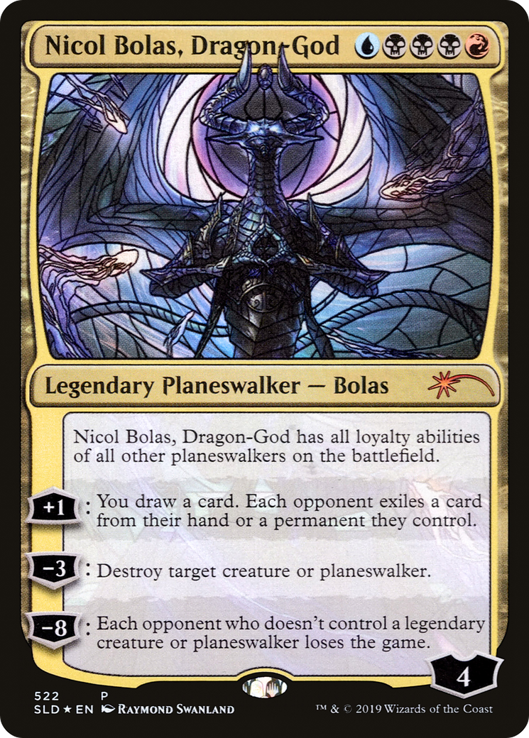 Image of Nicol Bolas, Dragon-God (Stained Glass) (SLD-522) - Secret Lair Drop Foil