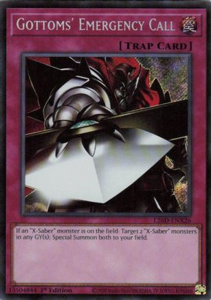 Image of Gottoms' Emergency Call (Secret Rare) (L26D-ENX26) - Legendary Modern Decks 2026 1st Edition
