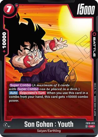Image of Son Gohan : Youth - FB10-013 (FB10-013) - Cross Force