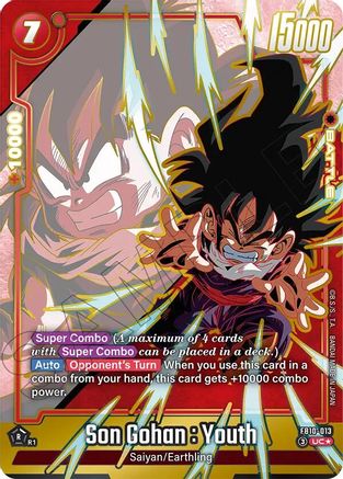 Image of Son Gohan : Youth - FB10-013 (Alternate Art) (FB10-013) - Cross Force Holofoil