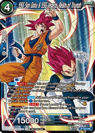 Image of SSG Son Goku & SSG Vegeta, Realm of Triumph (Ultra-Bout Series Tournament Pack Vol.2) (P-727) - Tournament Promotion Cards