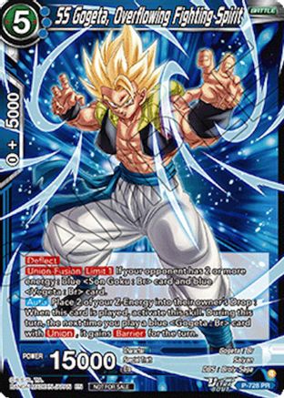 Image of SS Gogeta, Overflowing Fighting Spirit (Ultra-Bout Series Tournament Pack Vol.2) (P-728) - Tournament Promotion Cards