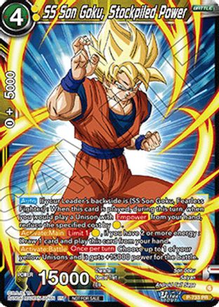 Image of SS Son Goku, Stockpiled Power (Ultra-Bout Series Tournament Pack Vol.2) (P-733) - Tournament Promotion Cards