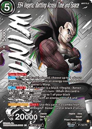 Image of SS4 Vegeta, Battling Across Time and Space (Ultra-Bout Series Tournament Pack Vol.2) (Winner) (P-738) - Tournament Promotion Cards Foil