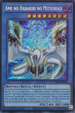 Image of Ame no Habakiri no Mitsurugi (Secret Rare) (L26D-ENM10) - Legendary Modern Decks 2026 1st Edition
