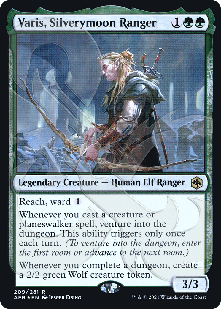 Image of Varis, Silverymoon Ranger (AFR&-209) - Adventures in the Forgotten Realms Promos Foil