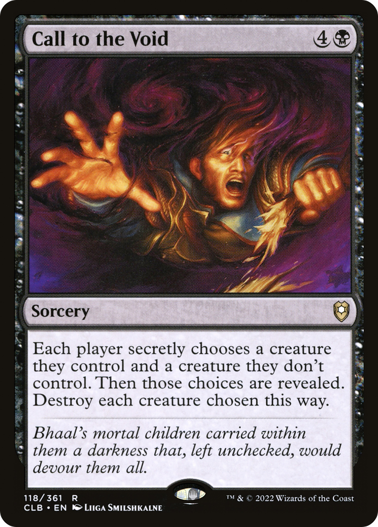 Image of Call to the Void (CLB-118) - Commander Legends: Battle for Baldur's Gate