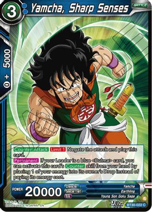 Image of Yamcha, Sharp Senses (BT30-022) - Three Glorious Fighters