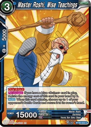 Image of Master Roshi, Wise Teachings (BT30-023) - Three Glorious Fighters Foil