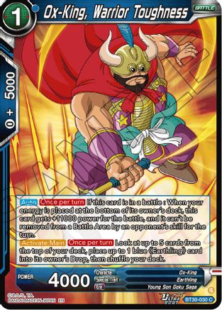 Image of Ox-King, Warrior Toughness (BT30-030) - Three Glorious Fighters Foil
